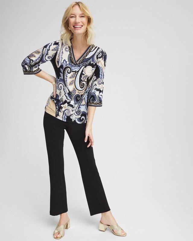 Travelers Paisley V-Neck Tunic - image 2